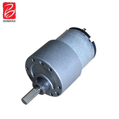 50 RPM Brush DC Gear Motor 37mm Carbon Brush DC Gearbox Motor 3V - 24V สําหรับหุ่นยนต์