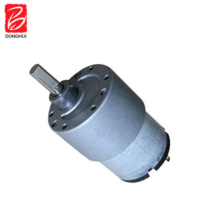 50 RPM Brush DC Gear Motor 37mm Carbon Brush DC Gearbox Motor 3V - 24V สําหรับหุ่นยนต์