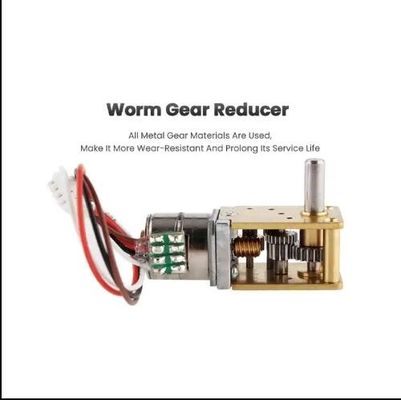12 มิลลิเมตร มุมขวา DC Worm Gear มอเตอร์แม่เหล็กถาวร มอเตอร์ stepper brushless