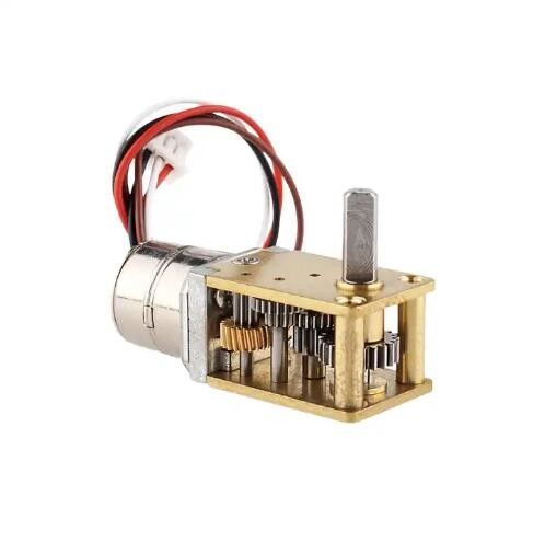 12 มิลลิเมตร มุมขวา DC Worm Gear มอเตอร์แม่เหล็กถาวร มอเตอร์ stepper brushless